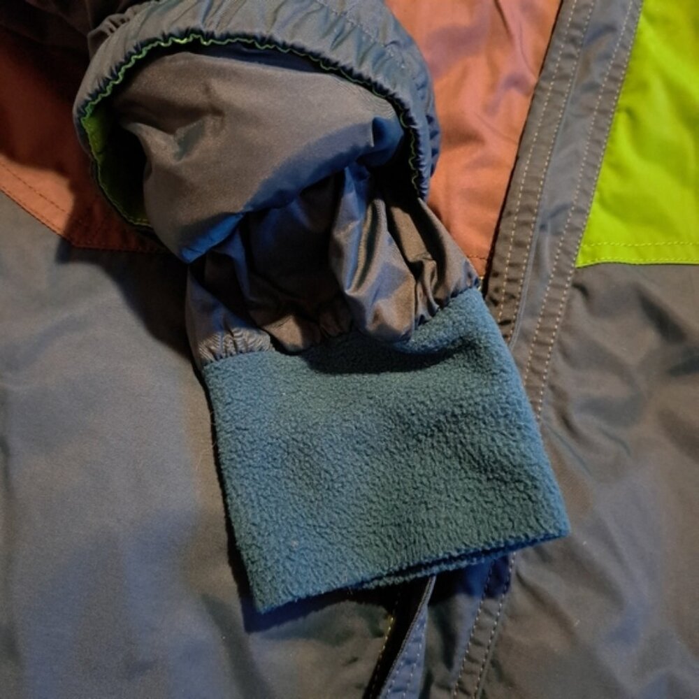 L. L. Bean boys size XL or 18 green & gray winter jacket fleece lined body - Picture 7 of 9